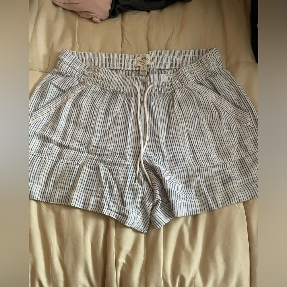 St John Bay multi stripe shorts Size L